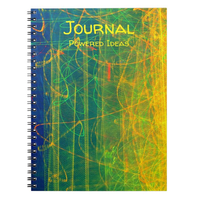 Electric Abstract Journal Powered Ideas (Front)