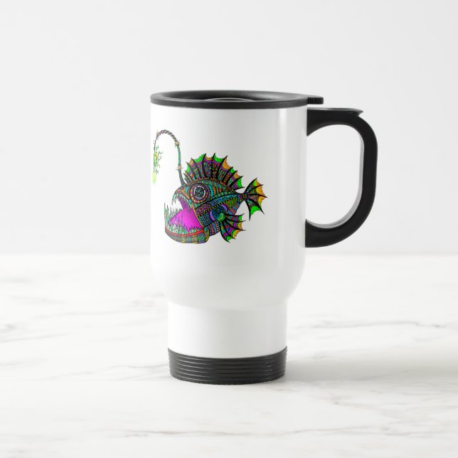Electric Angler Fish Travel Mug (Right)