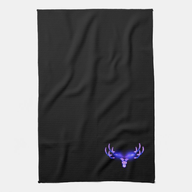 Electric Antlers Tea Towel (Vertical)