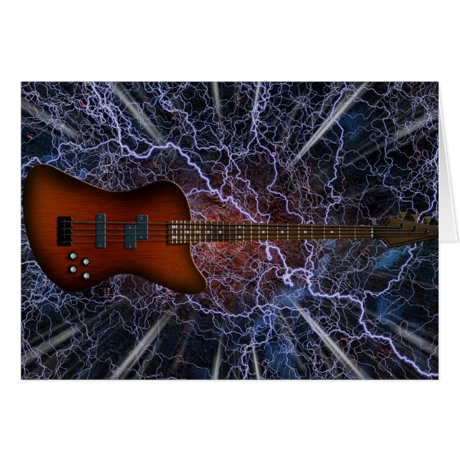Electric Bass Guitar (Front Horizontal)