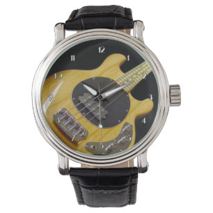 Electric Bass Guitar Wrist Watch