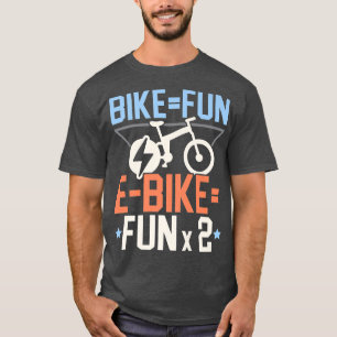 Electric Bicycle E-Bike Ride Bike Lover Bicycling T-Shirt