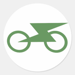 Electric Bike Classic Round Sticker