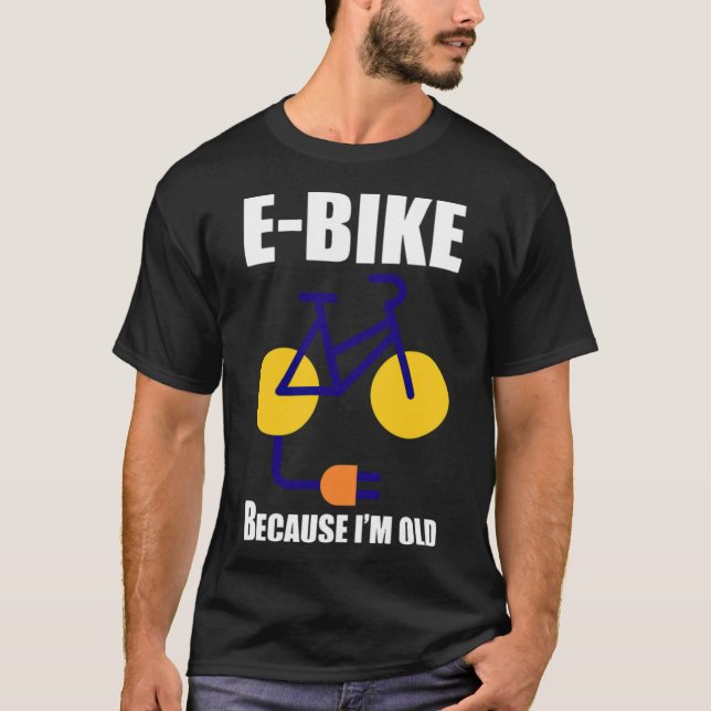 Electric bike rider big bike  T-Shirt (Front)