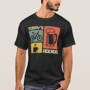 Electric Bike TODAY'S AGENDA Funny E-bike Rider T-Shirt