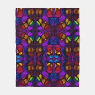 Electric Bloom Fleece Blanket