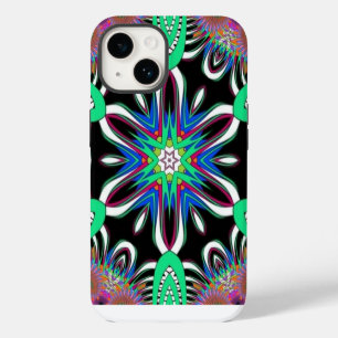 Electric Bloom Mandala iPhone 14 Case