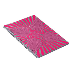 Electric Bloom Wings: A Vividly Edgy & Beautiful Notebook