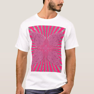 Electric Bloom Wings: A Vividly Edgy & Beautiful T-Shirt