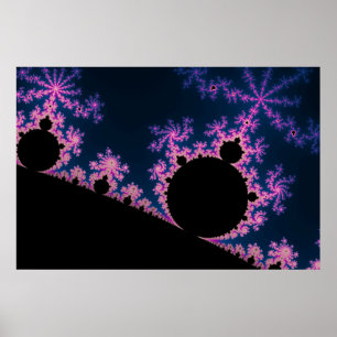 Electric Blossom - Fractal Poster