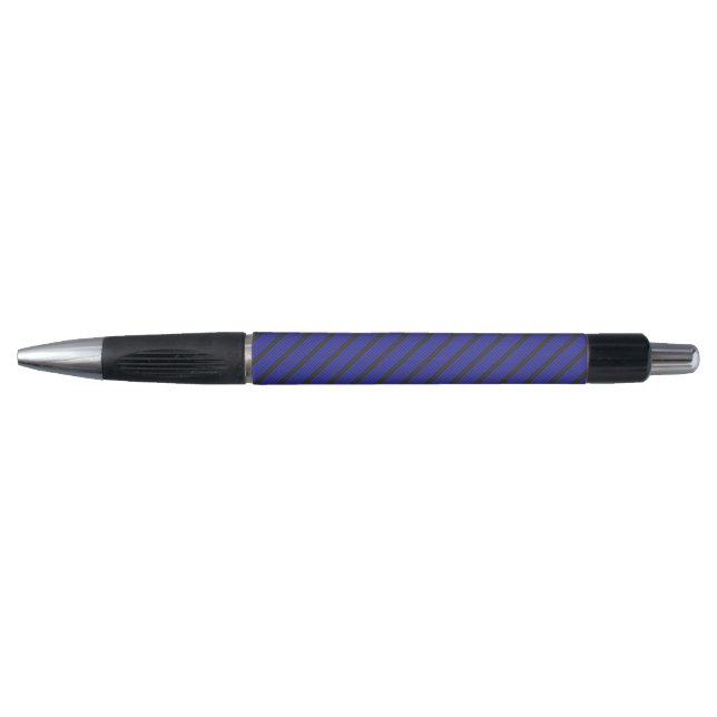 Electric blue and charcoal five stripe pattern (Front)