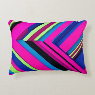  Electric Blue and Pink Decorative Cushion