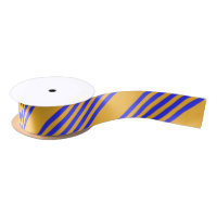 Electric blue and yellow five stripes pattern