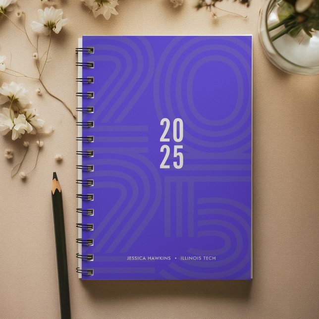 Electric Blue Blocked Spiral Weekly Planner (Creator Uploaded)