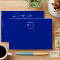 Electric Blue Cobalt Classy Minimalist Wedding