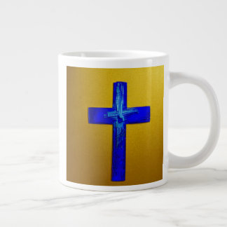 Electric Blue Cross Mug