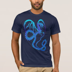 Electric Blue Dragon Shirts