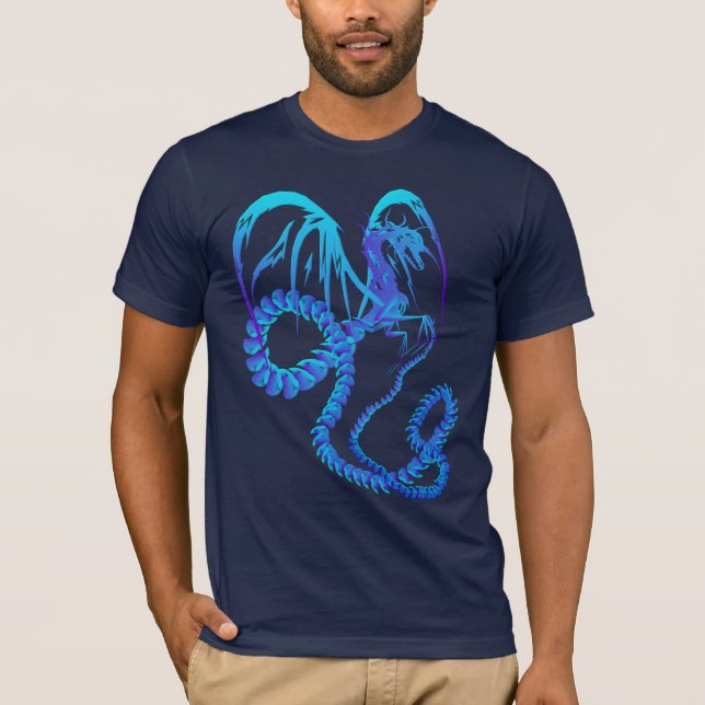 Electric Blue Dragon Shirts (Front)