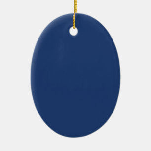 Electric Blue - Elegant Fashion Colour Pattern Ceramic Tree Decoration