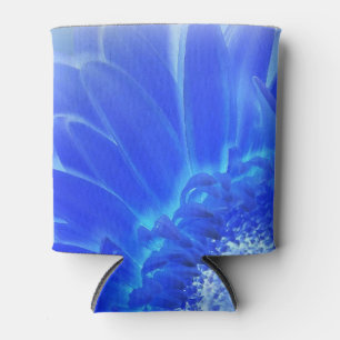 electric blue gerbera can cooler