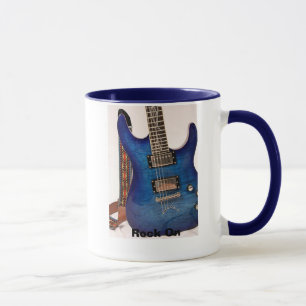 Electric Blue Guitar Mug