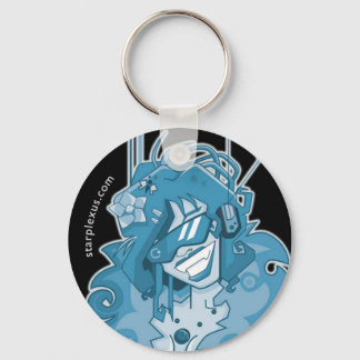 electric blue keychain