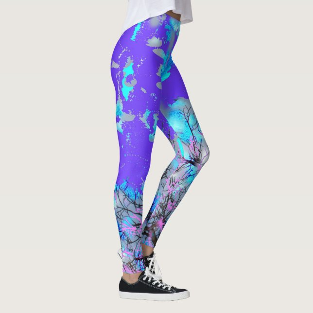Electric Blue Leggings (Right)