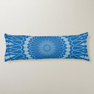 Electric Blue Lemonade and Aquamarine Duo Tone Man Body Cushion