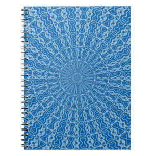 Electric Blue Lemonade and Aquamarine Duo Tone Pat Notebook