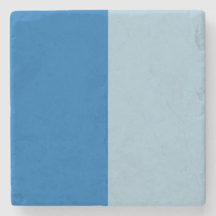 Electric Blue Lemonade and Aquamarine Duo Tone Stone Coaster