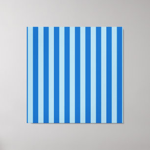Electric Blue Lemonade and Aquamarine Vertical Str Canvas Print