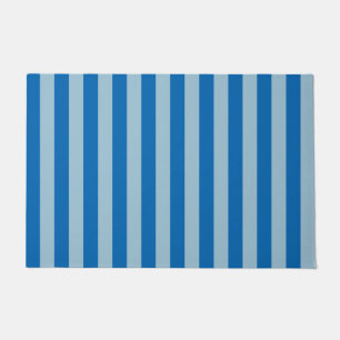 Electric Blue Lemonade and Aquamarine Vertical Str Doormat
