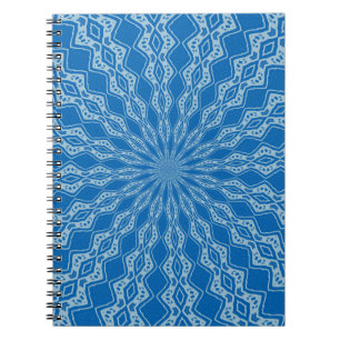 Electric Blue Lemonade and Aquamarine Wriggly Kale Notebook