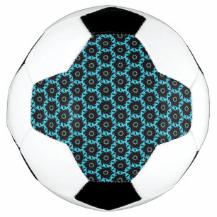 Electric Blue Mandala Football