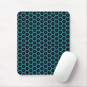 Electric Blue Mandala Mouse Mat