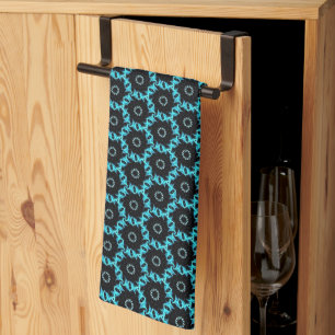 Electric Blue Mandala Tea Towel