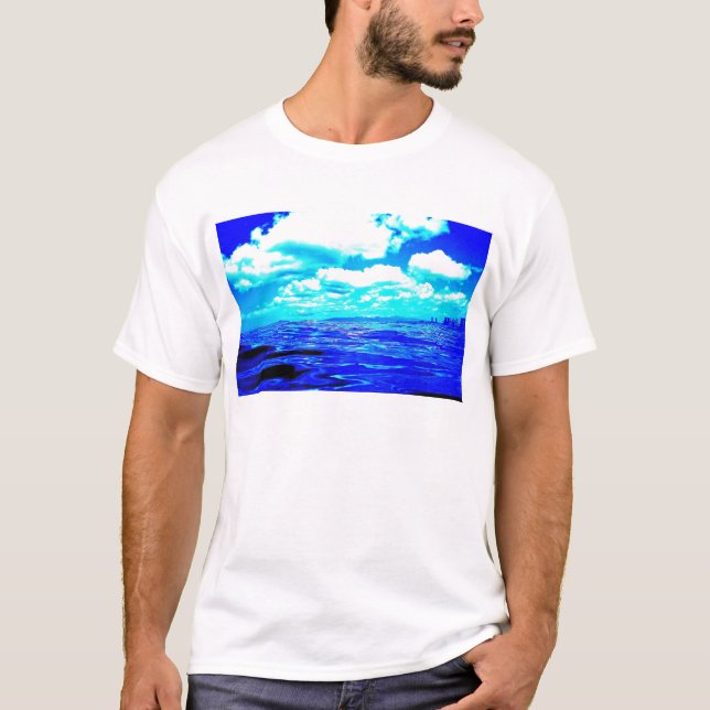Electric Blue mens T-shirt (Front)