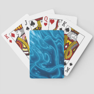 Electric Blue Playing Cards