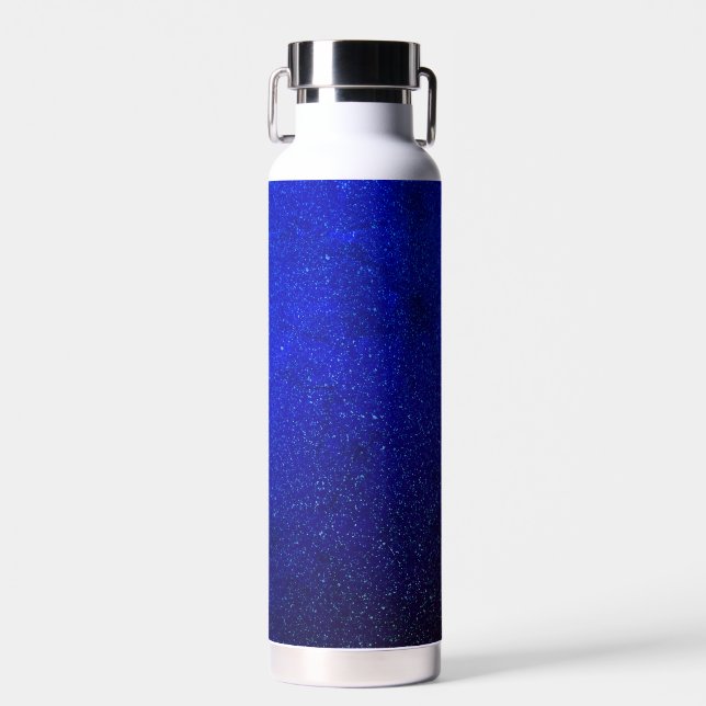 Electric Blue Speckled Water Bottle (Front)