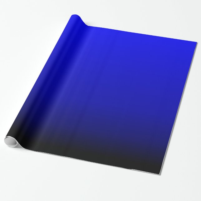 Electric Blue Wrapping Paper (Unrolled)