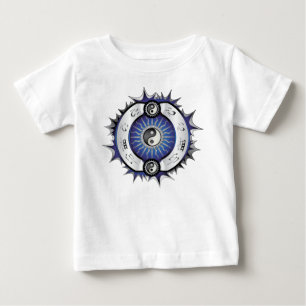 Electric Blue Yin Yang Baby T-Shirt