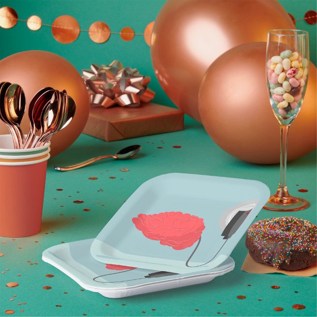 Electric Brain Paper Plate (Creator Uploaded)