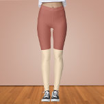 Electric Brown and Bisque Leggings<br><div class="desc">Electric Brown and Bisque</div>