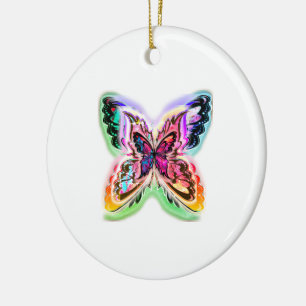 Electric butterfly ceramic tree decoration