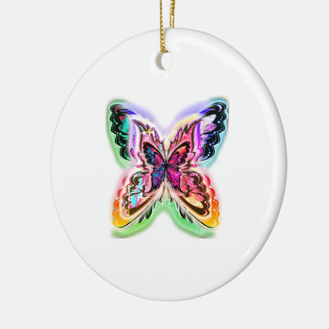 Electric butterfly ceramic tree decoration (Left)