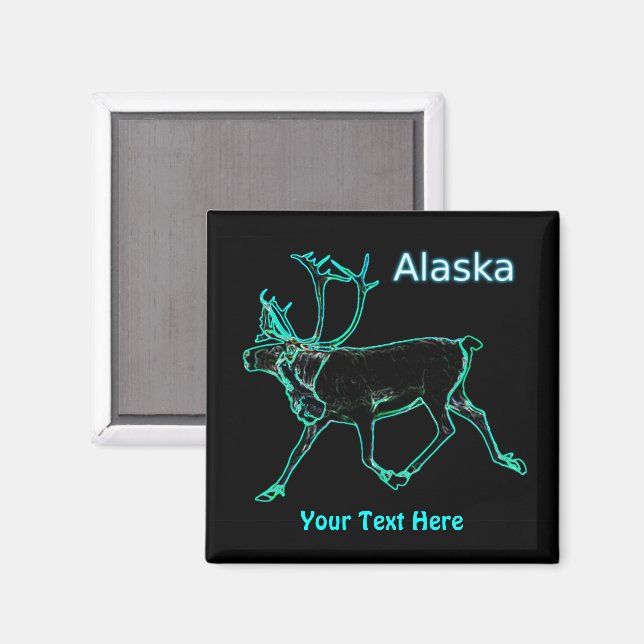 Electric Caribou - Alaska Magnet (Front/Back)