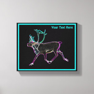 Electric Caribou Canvas Print