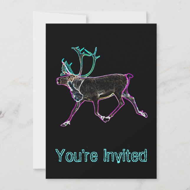 Electric Caribou Invitation (Front)