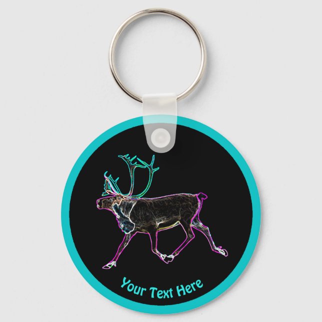 Electric Caribou Key Ring (Front)