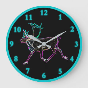 Electric Caribou Large Clock